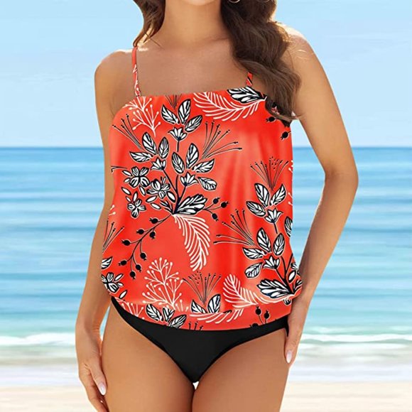 FUODO Blouson Two Piece Modest Swimwear 🏖️ NEW! - Picture 2 of 11